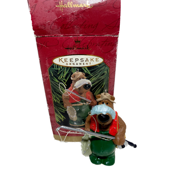 Hallmark Keepsake Christmas Ornament Fisherman Catch of the Day 1997 W/ Box - Picture 1 of 10